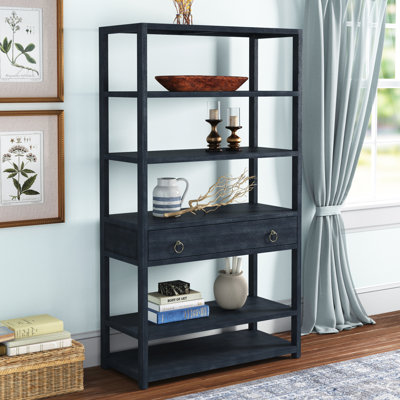 Ballentine 39'' Accent Bookcase w/ 6 Shelves & 1 Drawer