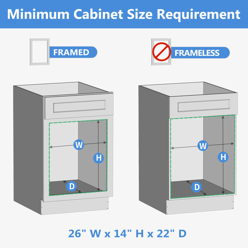 Rashun Pull Out Drawer, 15.50" H x 25.50" W x 21.50" D
