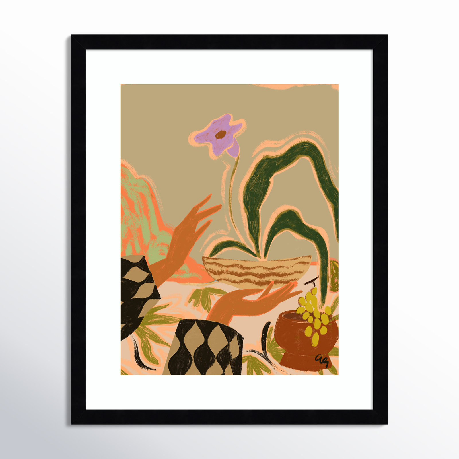 The Power Of One by Arty Guava Wood Framed Wall Art Print, 21" H x 17" W, Black 