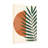 Abstract Abstract Leaf Pattern With Geometric Shapes