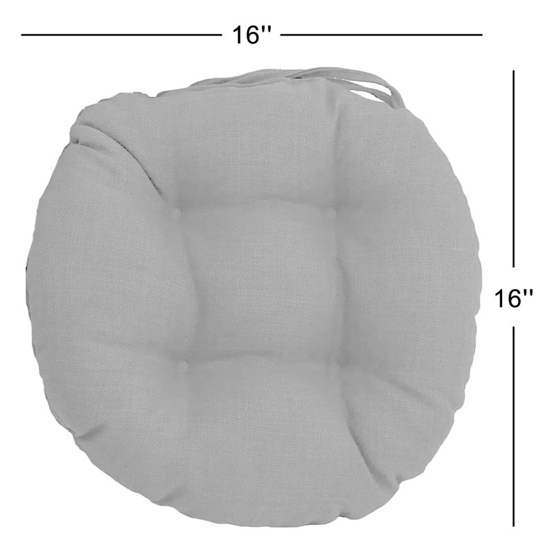 Outdoor 3.5'' Seat Cushion, Cool Gray