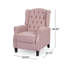  Fauteuil inclinable manuel de 28 pouces de large, inclinable élégant pour le salon, la chambre à coucher, rose