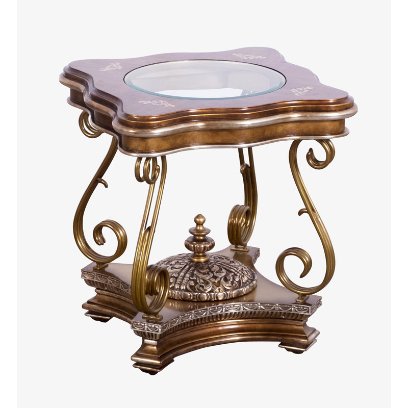 Glass End Table