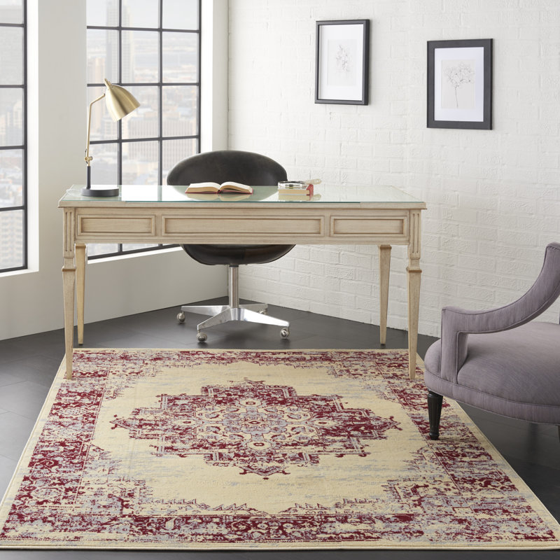 Skender Oriental Indoor Rug, Rectangle 3'9" x 5'9"