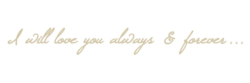 Décalcomanie murale "i love you", H 2,5 po x l 21 po x P 0,01 po, Beige