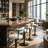 Julchen Swivel Upholstered Adjustable Height Counter Stool