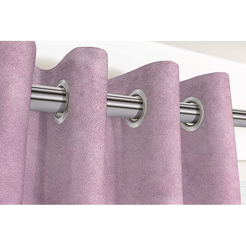 Kronberg Room Darkening Curtains / Drapes Pair, Light Purple, Width 116 x Drop 228cm