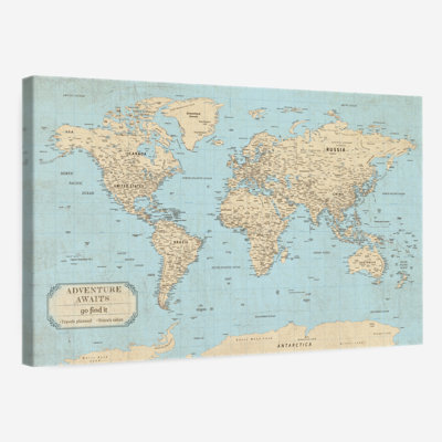«Adventure Awaits IV Push Pin World» Amrico