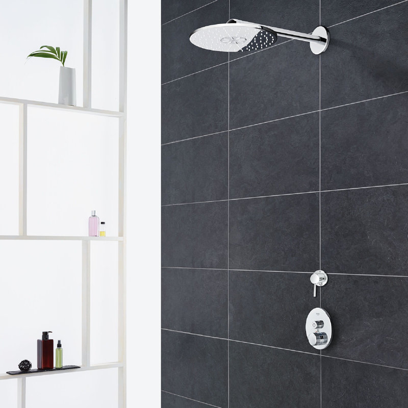 Concetto™ Single Handle 2-Way Diverter Shower Faucet Trim Only, Starlight Chrome