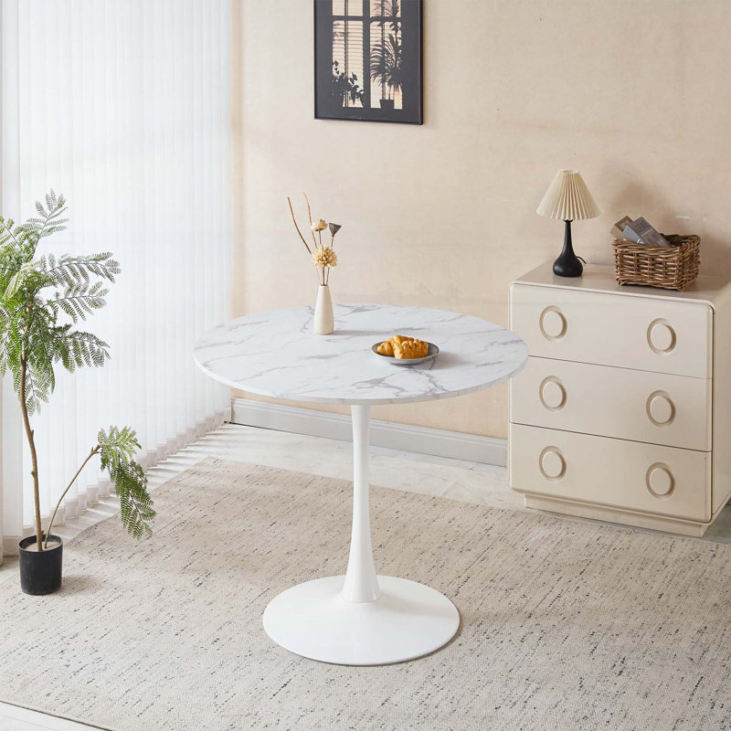 Table de salle à manger et table basse Mid-Century ronde pour 4 à 6 personnes