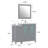  42" Single Bathroom Vanity Set with Mirror-27042796
