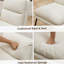 Ensemble de 2 tabourets de comptoir rembourrés de 26 po, blanc vanille