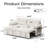 Pull-Out Sleeper Sofa, Convertible Fabric Sofa Bed With Tufted Cushions, Easy Assembly, Space-Saving Design-119966324