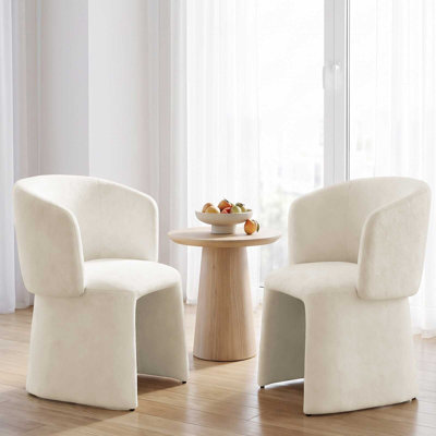 Fauteuil d'appoint rembourré, fauteuil moderne Teddy Barrel avec dossier incurvé et structure en métal pour salon, chambre à coucher, salle à manger