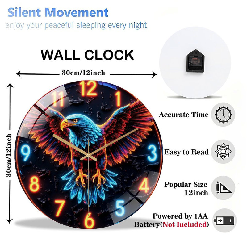 Horloge murale 12 po
