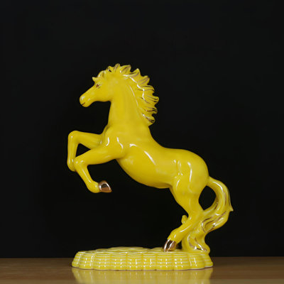 Exquisite Handcrafted Ceramic Horse Ornament