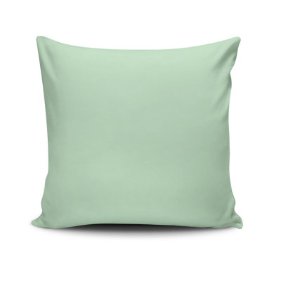 Decorative Cushion, 17.0 x 17.0 Inches, 50% Cotton / 50% Polyester, Machine Washable, Ironable, Silicone Filling, Concealed Zip Closure | Soft & Stylish Throw Pillow for Living Room, Bedroom, & Office Décor