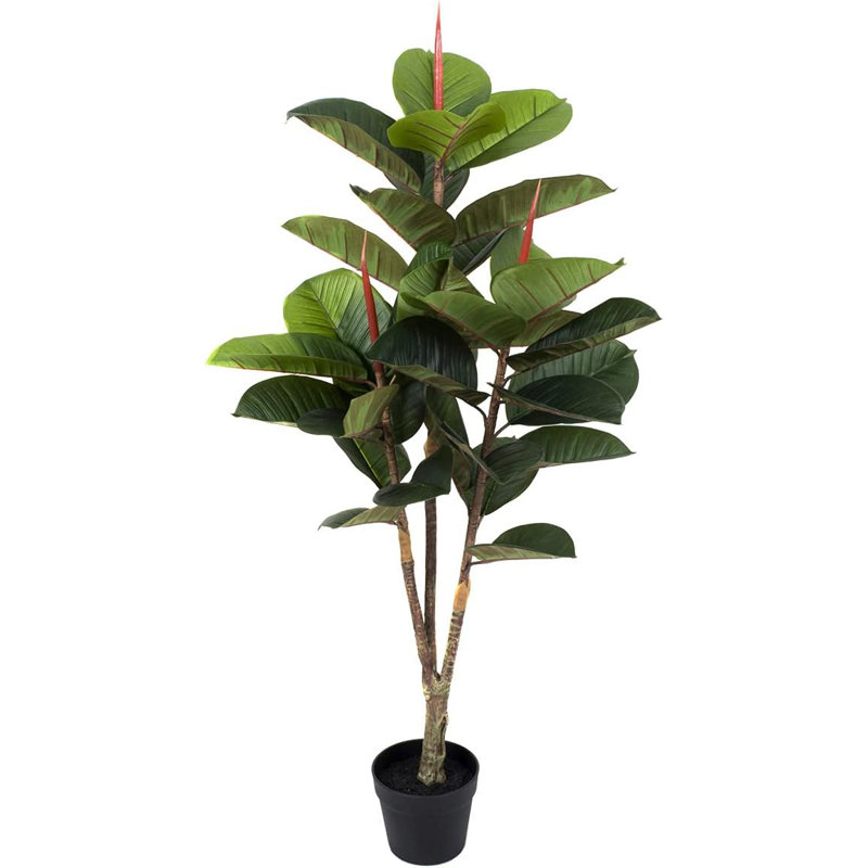 Artificial Real Touch Rubber Tree x 33 leaves
