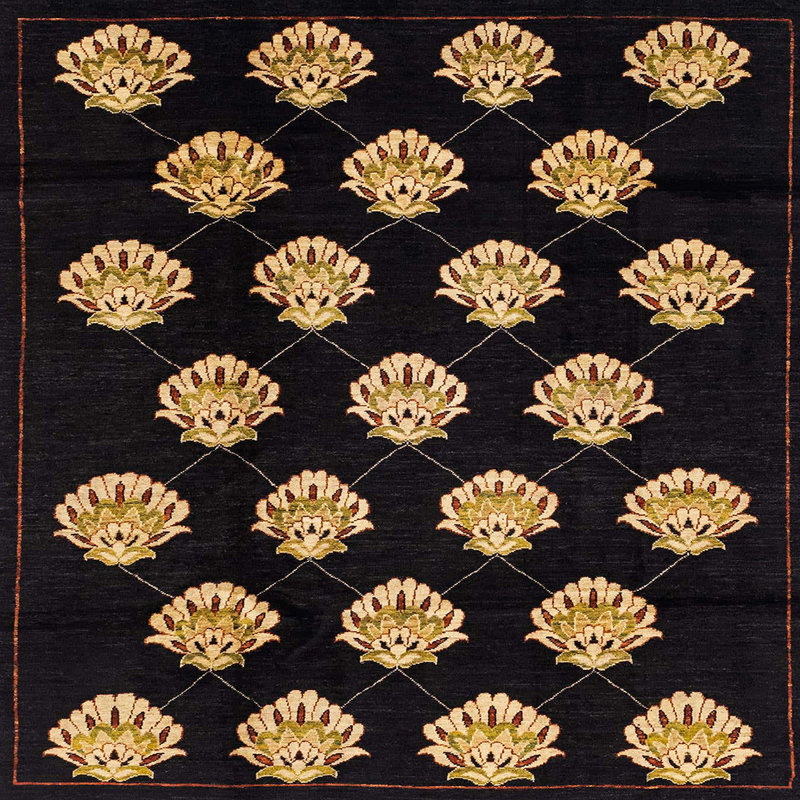 Tapis abstrait moderne 3232, Carré 6 pi