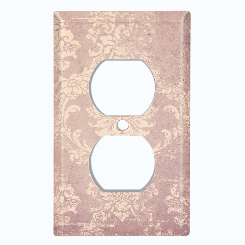 Papier peint avec plaque à interrupteur à bascule 1 lumière
