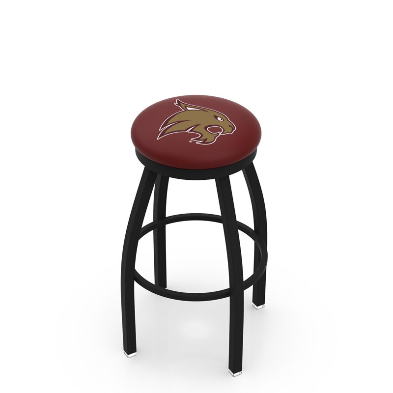 Tabouret de bar pivotant de 30 po NCAA, Ride noire, Texas State University