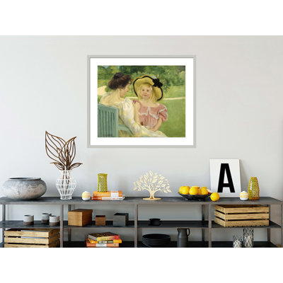 «In the Garden» par Mary Cassatt, impression giclée sur cadre