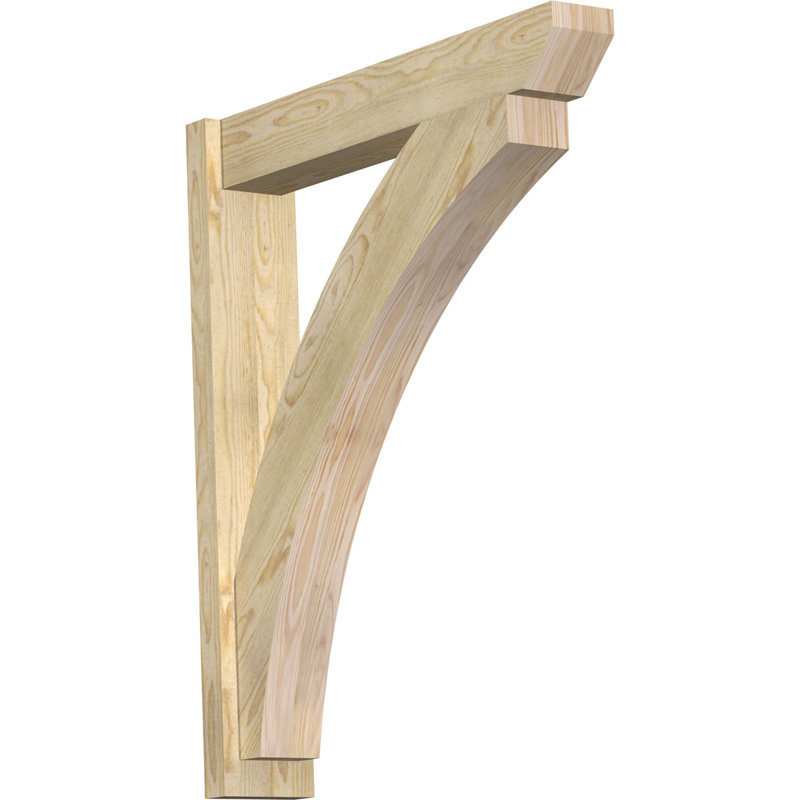 Persienne en bois Thatton, P 32 po x H 38 po, Sapin Douglas de 8 po (sciage brut)