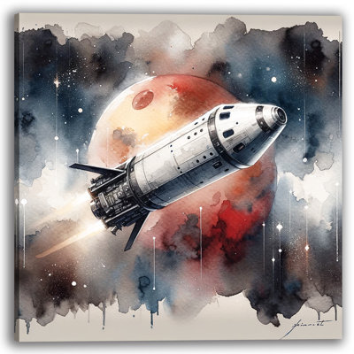 Spacefarer's Voyage On Canvas Print