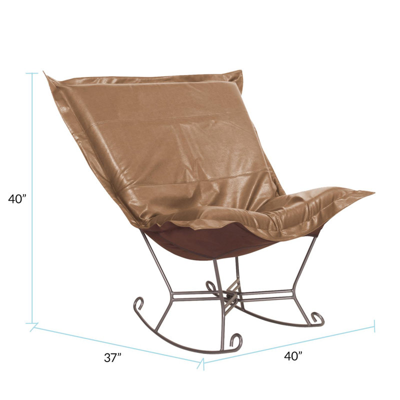 Azaria Metal Rocking Chair, Bronze