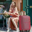 Ensembles de valises 4 pièces, valises souples avec roulettes