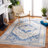 Aurich 851 Area Rug In Ivory / Blue-1433441529