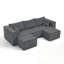 Canapé modulaire compact avec coussin moelleux-570248982