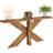 70.9" Long Farmhouse Console Table, Sofa Table Behind Couch With Geometric Wooden Base, Entryway Hallway Accent Table
