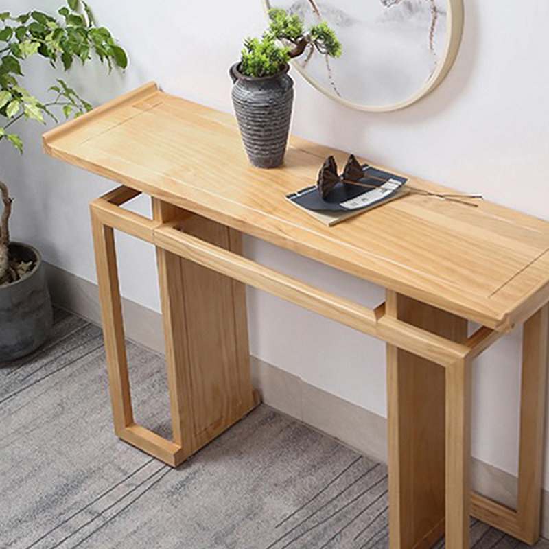 Nouvelle console en pin massif de style chinois, H 31,5 po x l 39,4 po x P 13,8 po