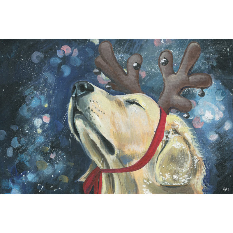 « renne lab », reproduction d’art sur toile tendue, H 16 po x l 24 po x P 1,5 po