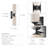 Glass Double Wall Sconce – Metal, Glass & Matte Black, Ivory White 2-Light Hardwired Dimmable Sconce for Bathroom, Living Room or Outdoor in Modern, Mid-Century, and Contemporary Style-2106655998