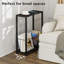 Table d'appoint avec porte-revues, table de bout Skinny parfaite pour les petits espaces