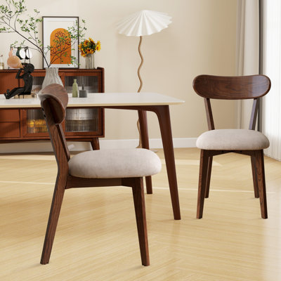 Solid Dining Chair,Upholstered Wooden Kitchen Chairs