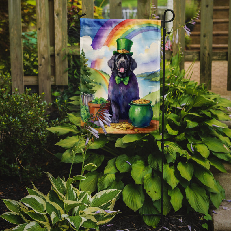 Drapeau de jardin double face en polyester H 15,5 po x l 11,25 po St Patrick's Day
