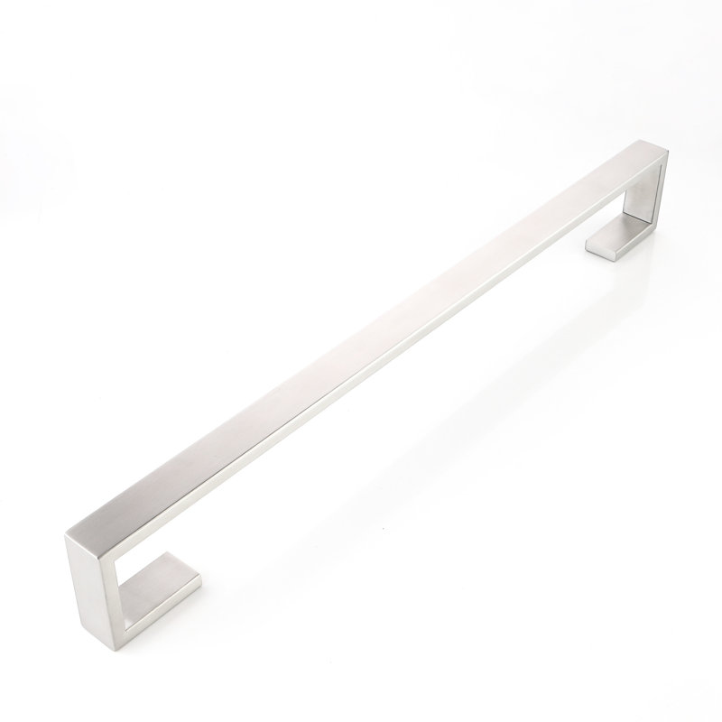 4 quincaillerie de salle de bain - acier inoxydable, nickel brossé. À rayures quotidiennes. Pour différentes pièces. Guide d'installation facile et durable. Assemblage varié