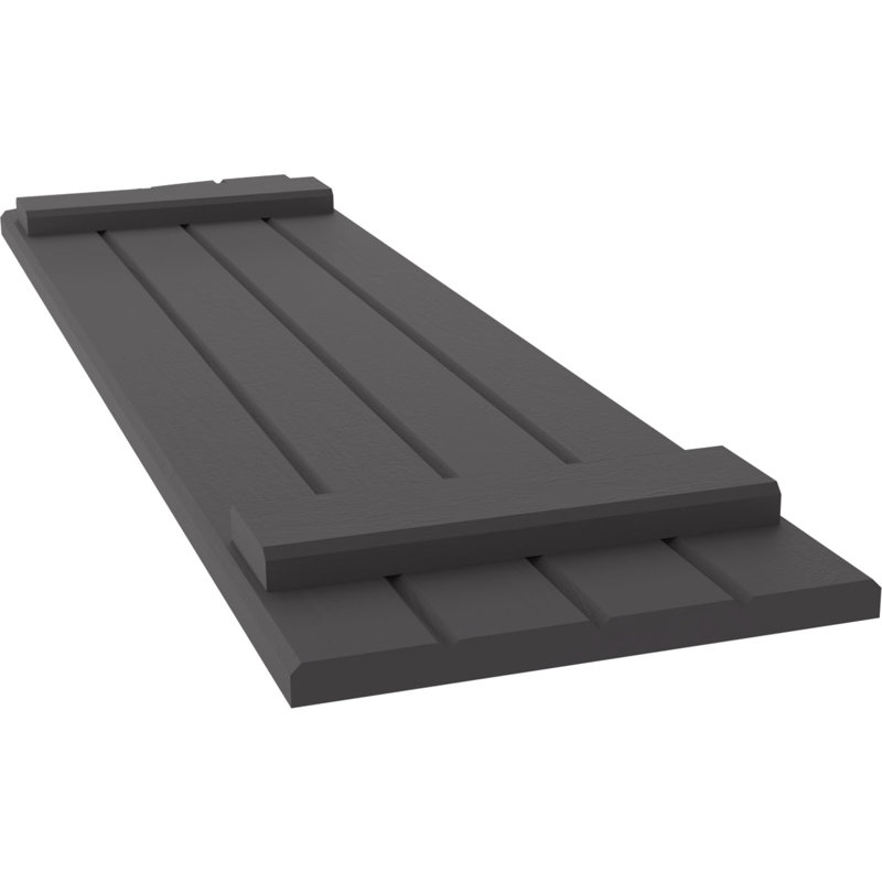 Volets de planche-n-lattes jointes avec plateau elliptique Americraft (2 lattes) (par paire), Shadow Mountain, 14", 42"