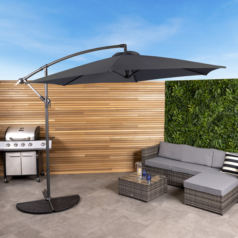 300cm Cantilever Parasol, Grey