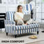 115cm Velvet Armchair-601698499