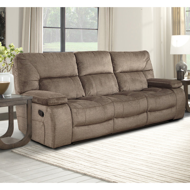 Aleeccia 86.5'' Upholstered Reclining Sofa, Kona