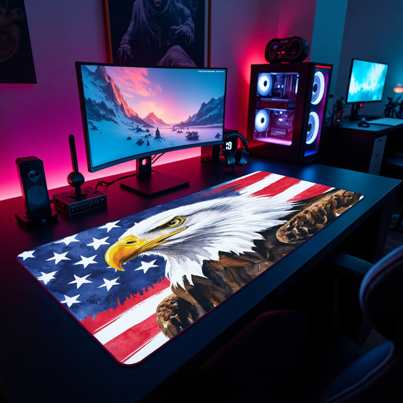 Polyester Desk Pad, 14.4x12.1