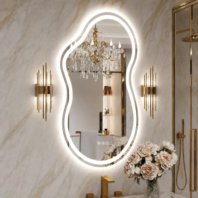Miroir de salle de bain à DEL Lunara, 36 po x 20 po