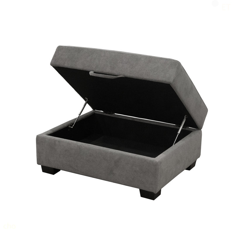Repose-pieds de rangement gris Scottsdale, Grey