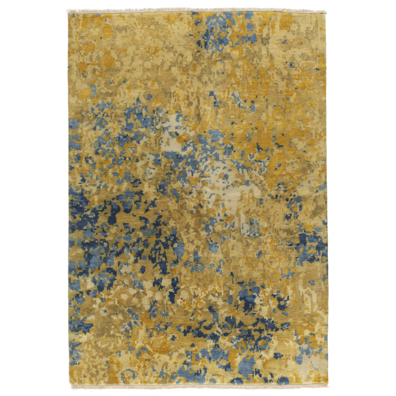 Floral II Blue Gold