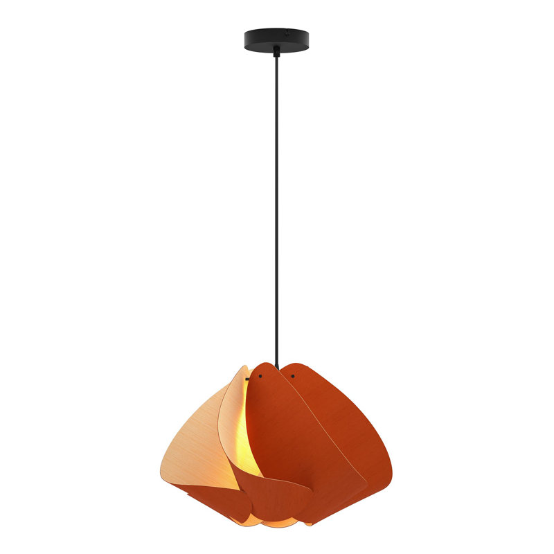 Luminaire suspendu Matilda, H 10,6 po x l 17,4 po x P 17,4 po, Terracotta