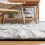 Tapis gris foncé / ivoire fait à la main Seri-656760445